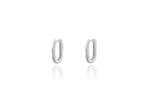 U-Shaped Ear Clip Silver