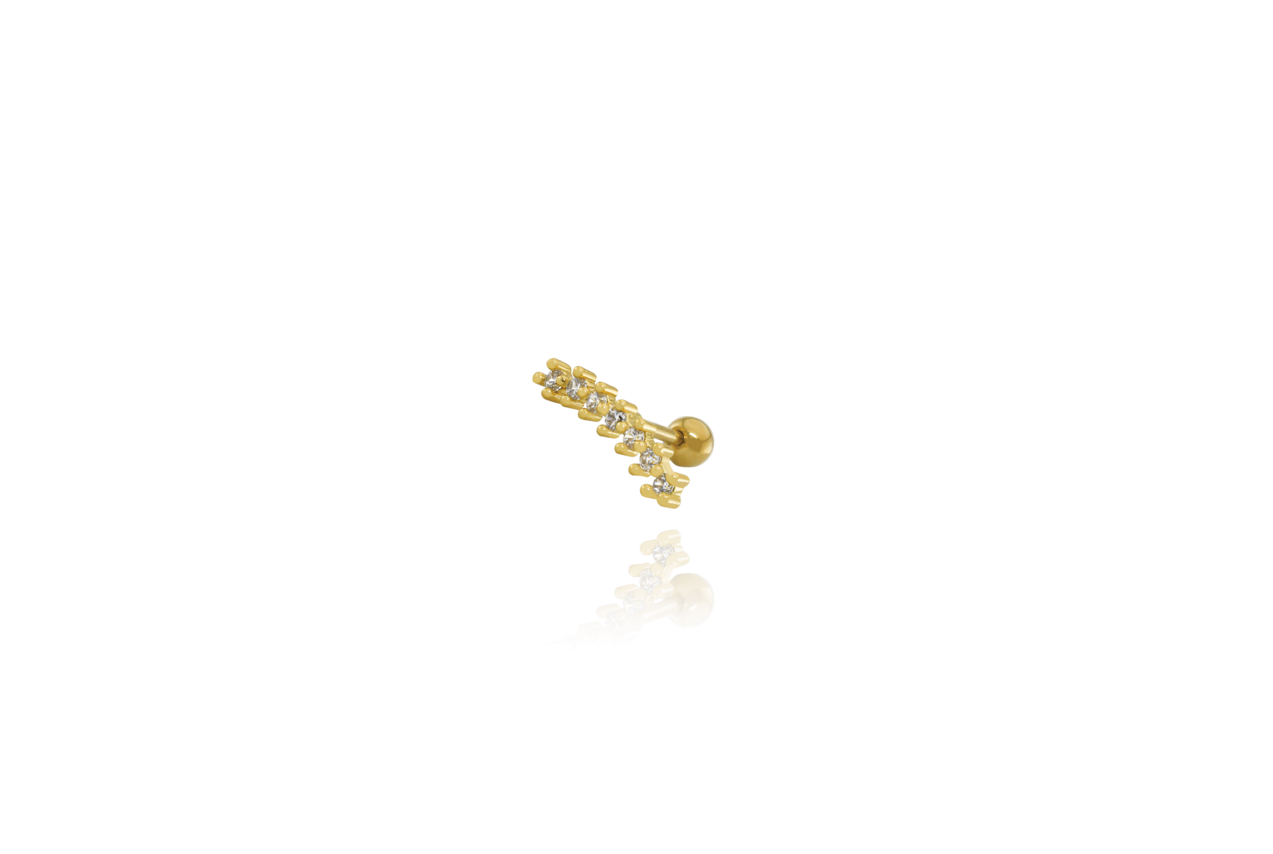 5 Ear Climber Charm Gold - Image 1