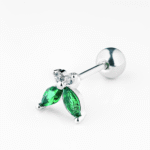 Green Butterfly Silver